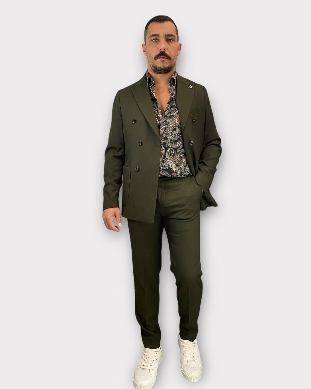CAMICIA IN VISCOSA FANTASIA CACHEMIRE - REGULAR FIT