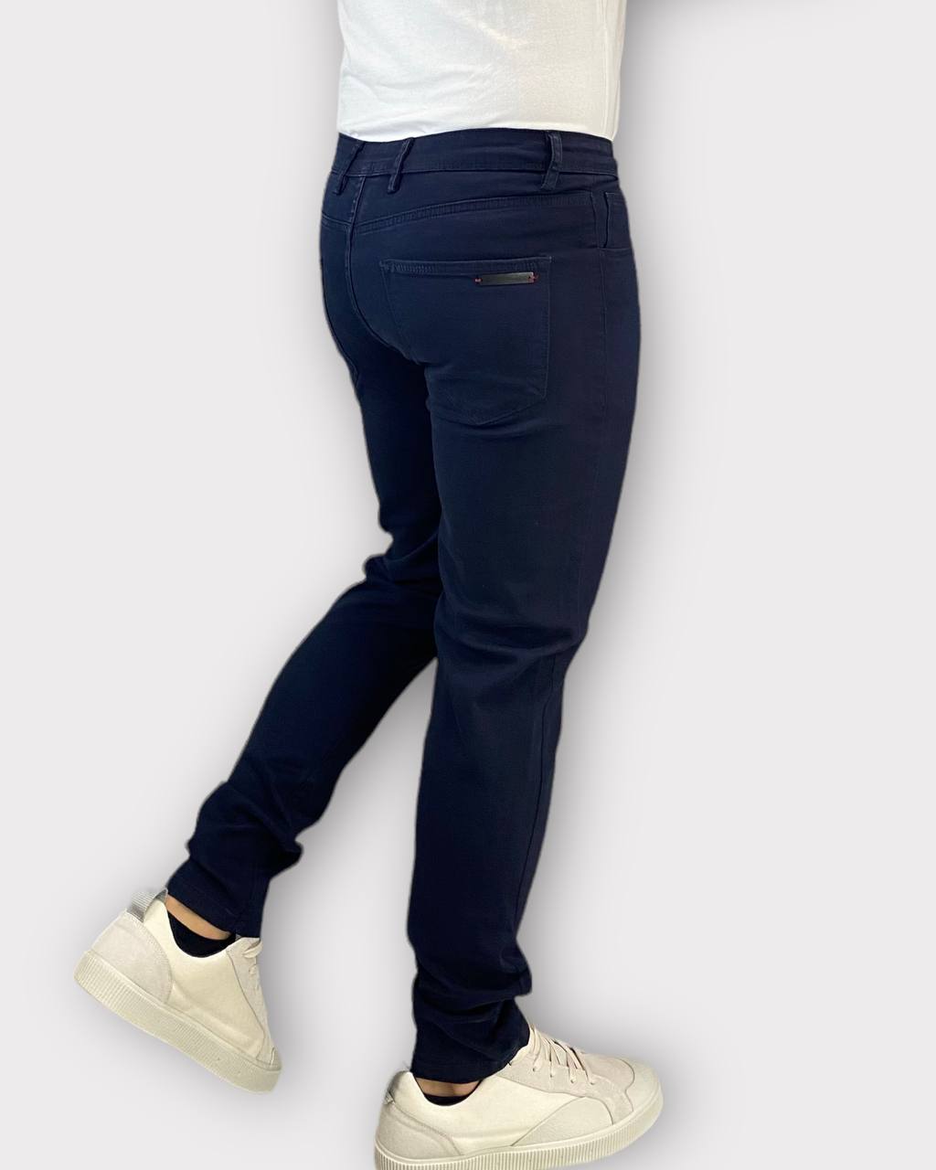 PANTALONE BASIC 5 TASCHE IN COTONE ELASTICIZZATO - SLIM FIT