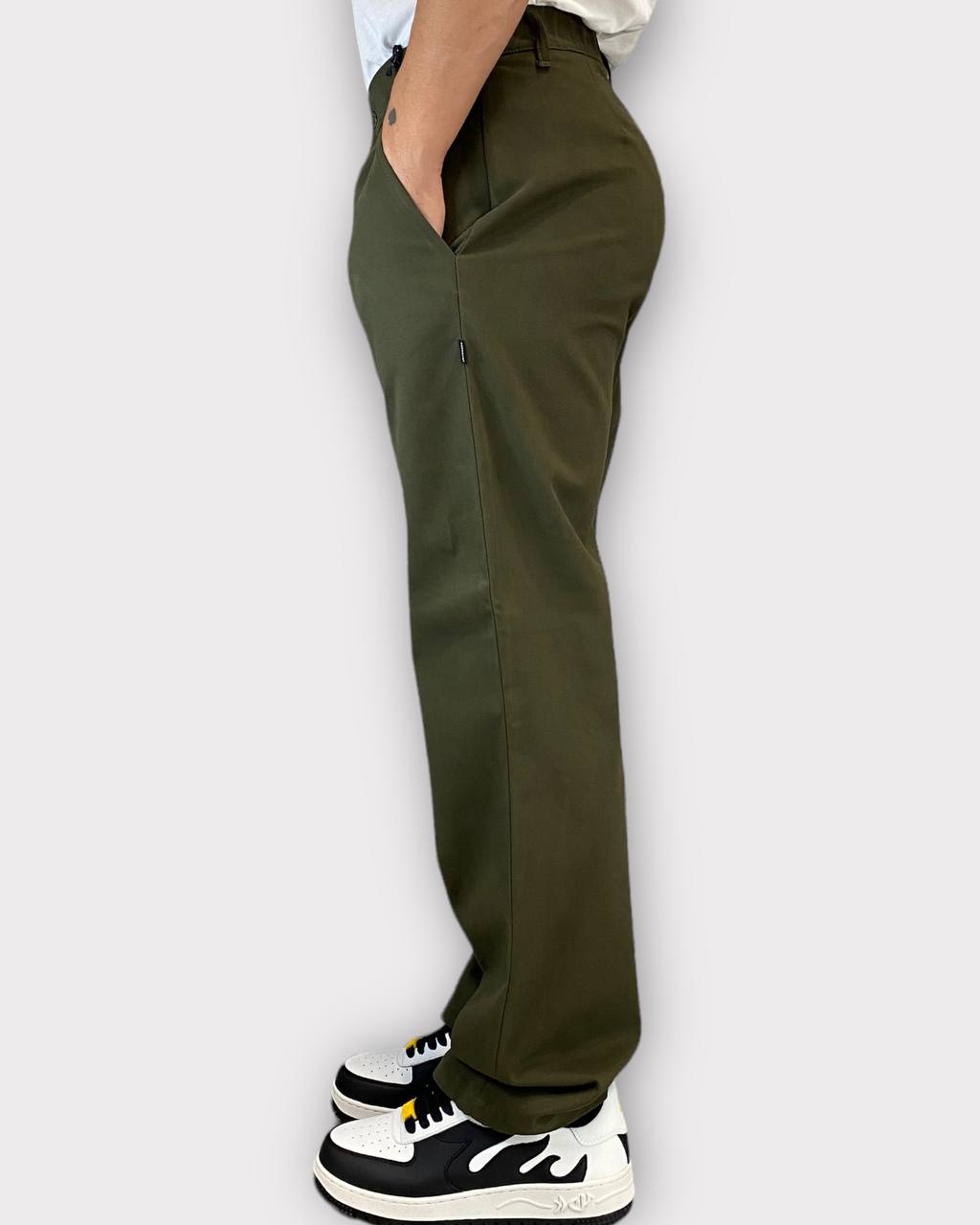PANTALONE DA COORDINATO FONDO AMPIO CON COULISSE IN VITA - TASCA AMERICA