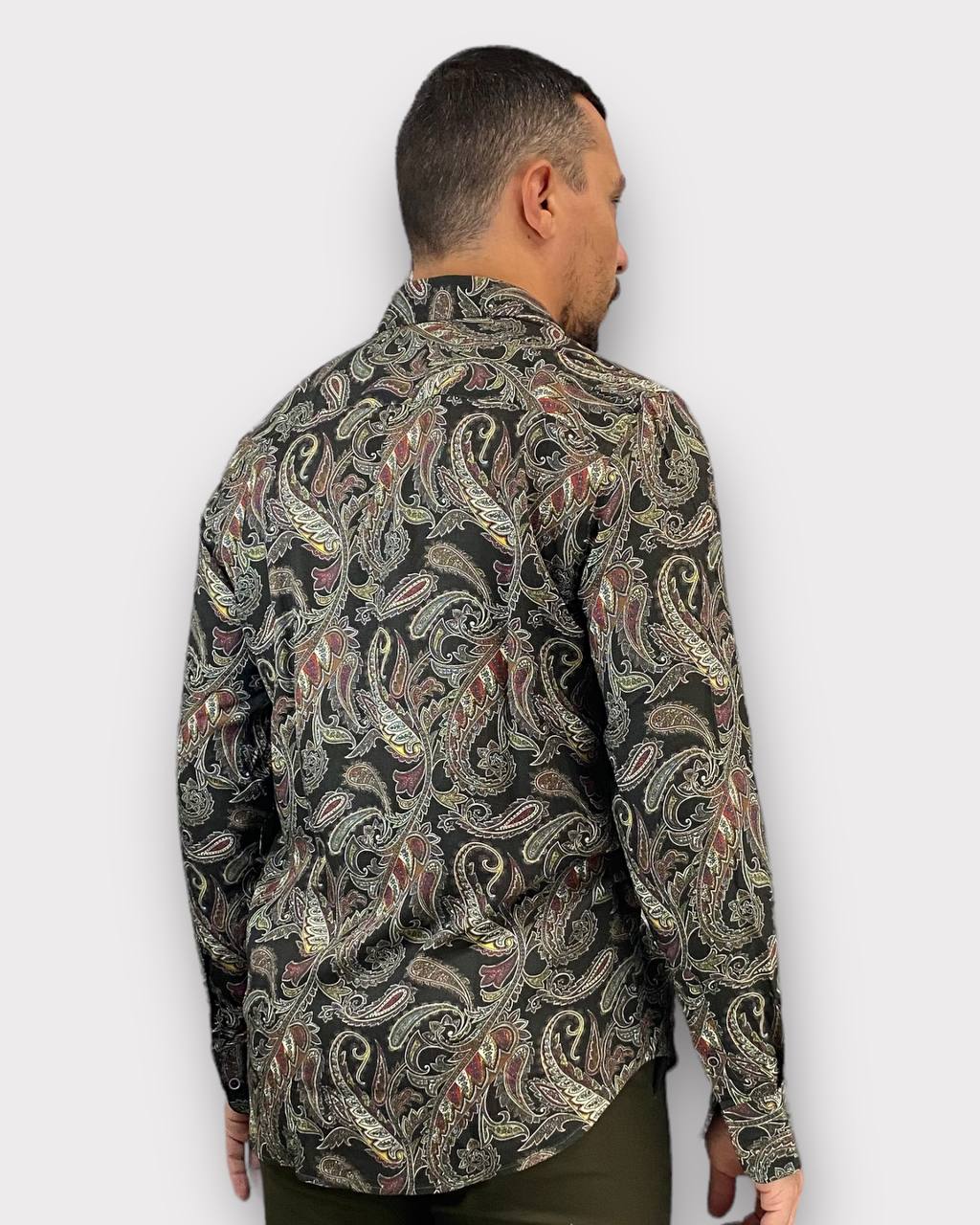 CAMICIA IN VISCOSA FANTASIA CACHEMIRE - REGULAR FIT